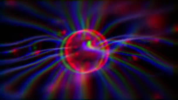Lâmpada Esfera Plasma Esfera Tesla — Vídeo de Stock