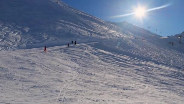 Vue Panoramique Station Ski Suisse — Video