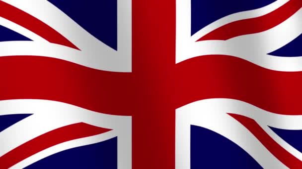 Brexit Concept Footage Σημαία Ηνωμένου Βασιλείου — Αρχείο Βίντεο