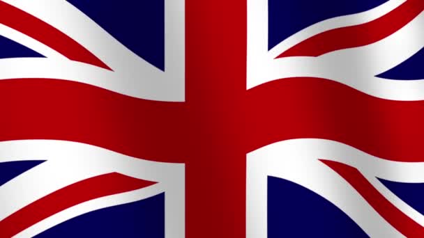 Brexit Konsep Cuplikan Dengan Bendera Inggris — Stok Video