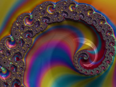 Renkli sonsuz karmaşık desenler tasarımı