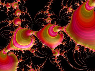 Renkli sonsuz karmaşık desenler tasarımı