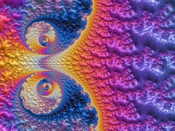 Renkli sonsuz karmaşık desenler tasarımı