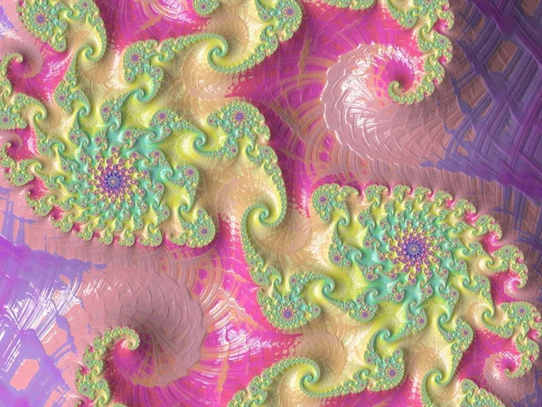 Renkli sonsuz karmaşık desenler tasarımı