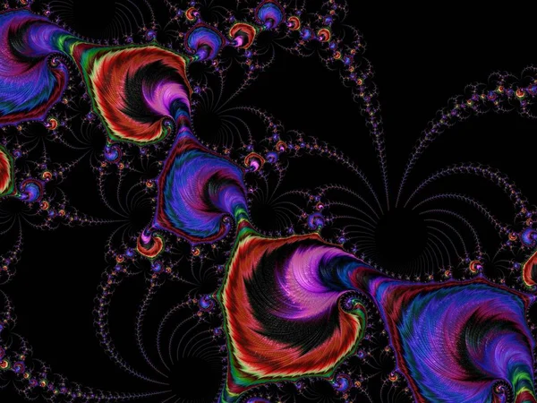 Renkli sonsuz karmaşık desenler tasarımı