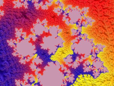 Renkli sonsuz karmaşık desenler tasarımı