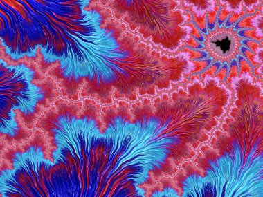 Renkli sonsuz karmaşık desenler tasarımı