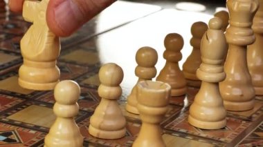 Satranç tahtası oyunu strateji kavramı