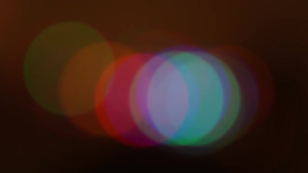 Abstrakcyjne Tło Rozmytymi Kolorowymi Światłami Bokeh — Wideo stockowe