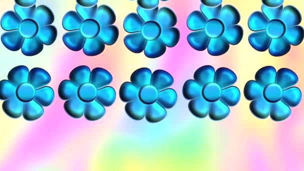 rendu 3d, animation de fond floral 