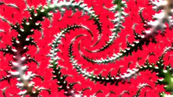 抽象的五彩斑斓的形状在移动 计算机生成的分形设计视频 — 图库视频影像