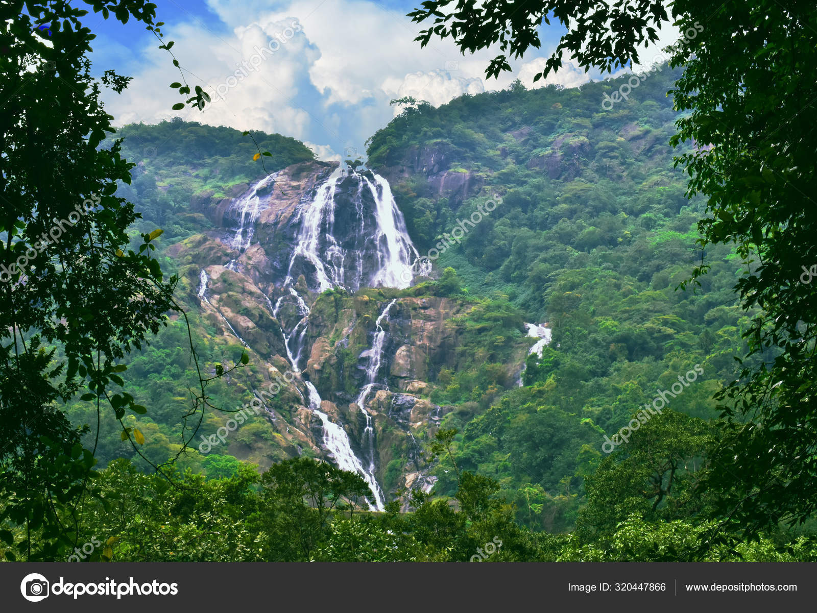View Dudhsagar Waterfall Goa India Stock Photo by ©Subho 320447866 View Dudhsagar Waterfall Goa India Stock Photo by ©Subho 320447866