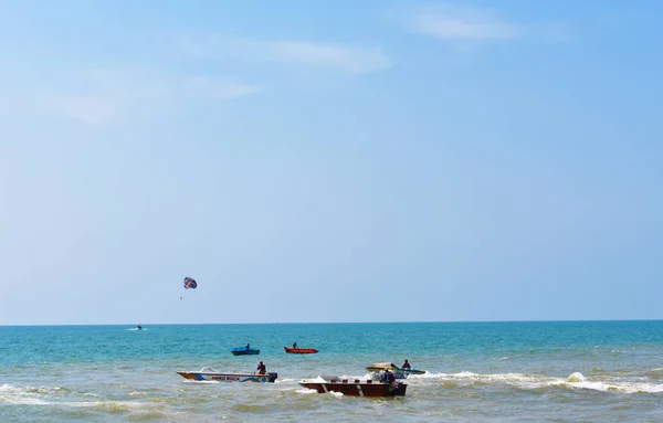 Verschillende Wateractiviteiten Stranden Van Goa — Stockfoto