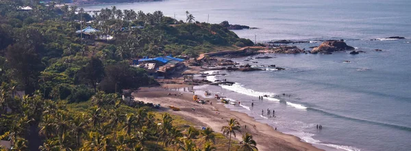 Ariel Shot Waves Beach Goa — Stock Photo, Image