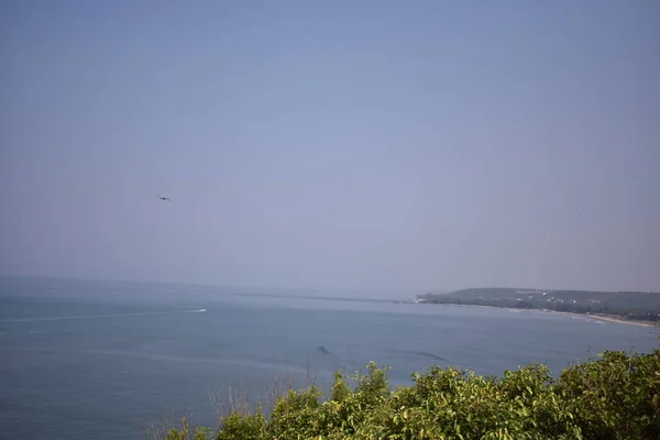 Vue Sur Vaste Océan Clair Goa — Photo