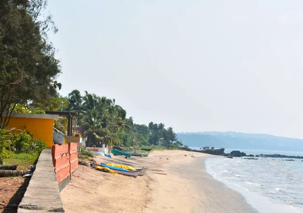 Dit Een Privé Strand Zonder Mensen Goa — Stockfoto