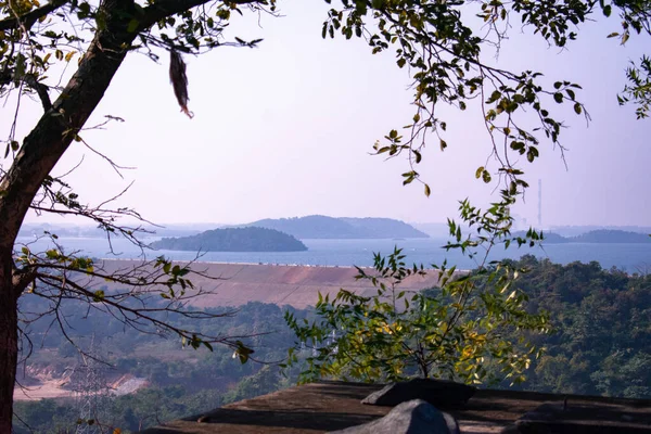 View Maithon Dam Top Hill — Stock Photo, Image