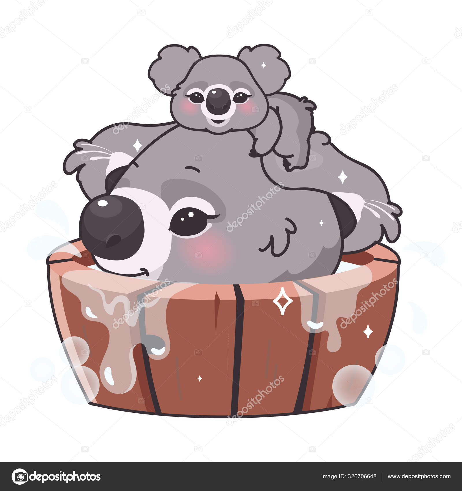Vektorgrafiken Mama Und Koala Baby Vektorbilder Mama Und Koala Baby Depositphotos