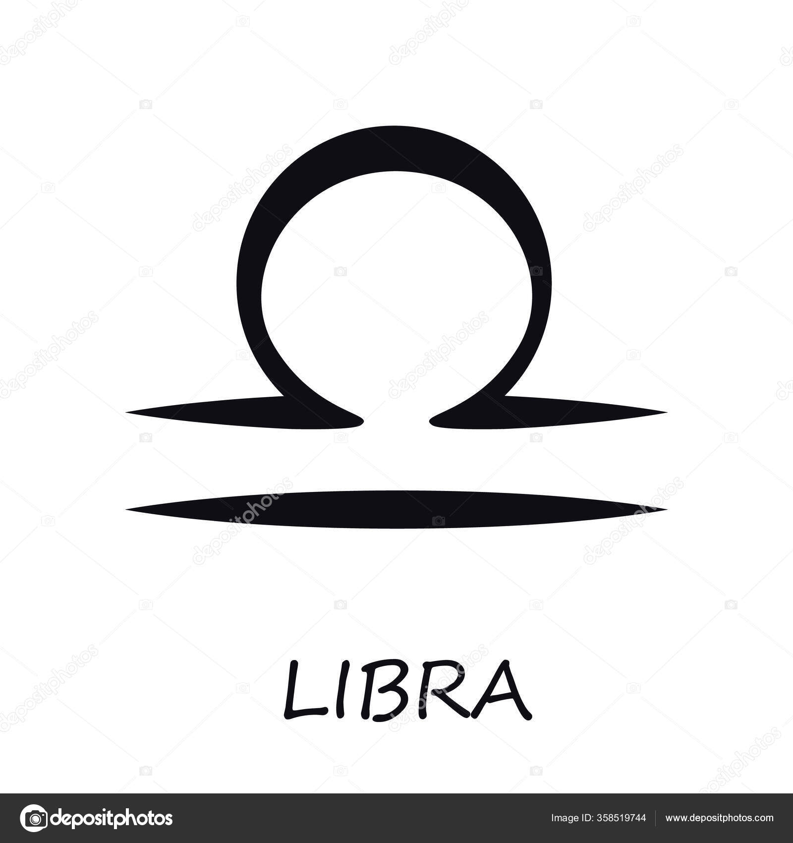 Gold scales libra astrological sign on a black background vector