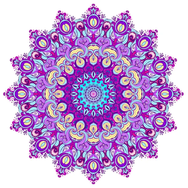 Vintage Barok Mandala. Güzel yuvarlak desen. Elle çizilmiş abs — Stok fotoğraf
