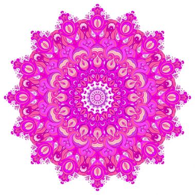 Vektör süs mandala etnik sanat ilham, Hint desenli 