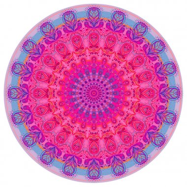 Mandala. Güzel vintage yuvarlak desen. El çekilmiş soyut ba