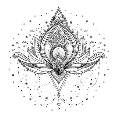 Mandala. Güzel vintage yuvarlak desen. Vektör çizim. P