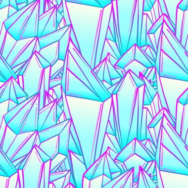 Mavi kristalleri ile Seamless modeli. Tasarım için kumaş, tekstil,