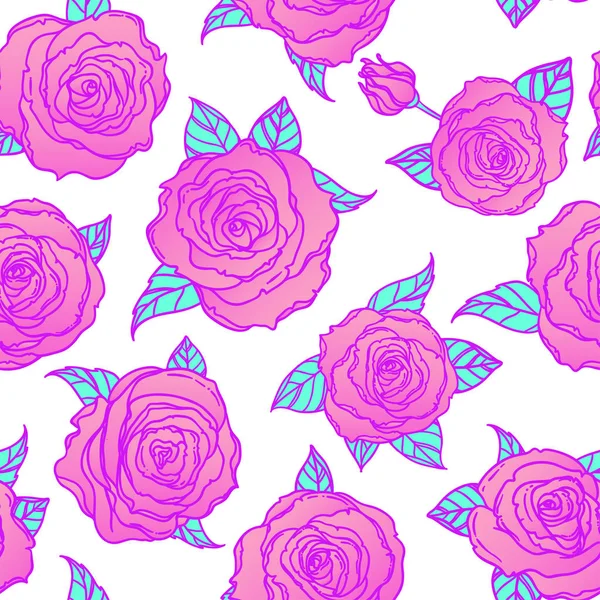 Derin mavi arka plan üzerinde kırmızı gül. Sorunsuz zarif vintage fl