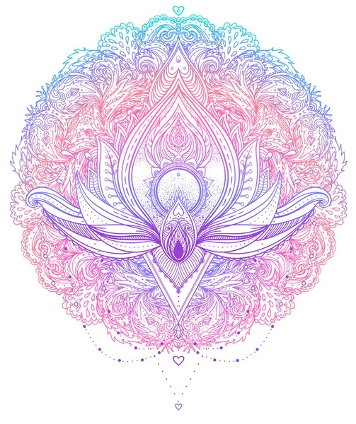 Mandala. Frumos model rotund de epocă. Ilustrație vectorială. P — Vector de stoc