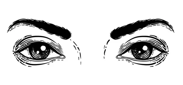 Векторні ілюстрації людських очей — стоковий вектор