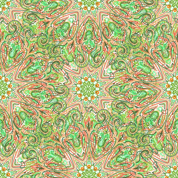 Patrón sin costuras Mandala. Elementos decorativos vintage. Dibujo manual — Archivo Imágenes Vectoriales