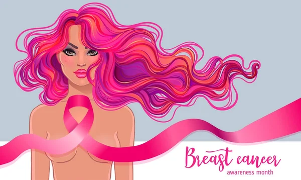 Breast Cancer Awareness Month — Stock Vector