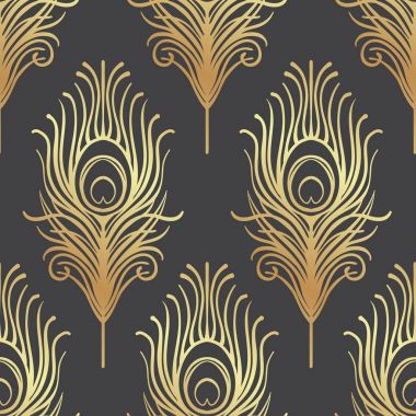 Art deco style seamless pattern   clipart