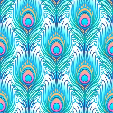 Tavus kuşu seamless modeli