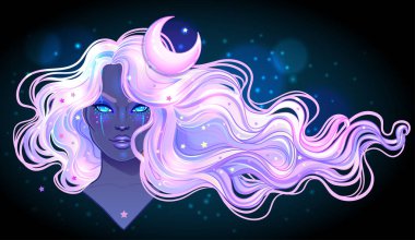 Galaxy ile gizemli kız makyaj 