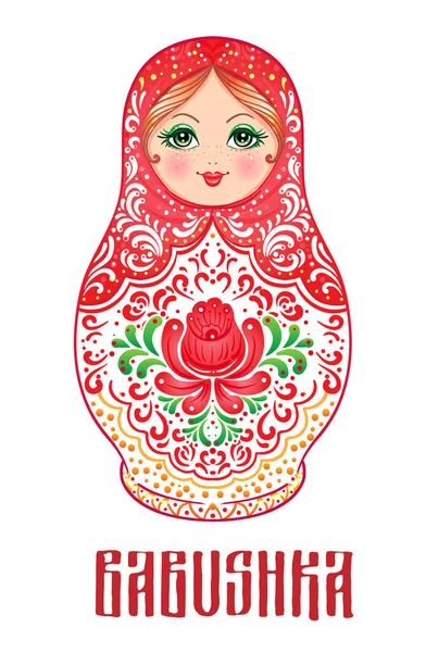 Matryoshka traditionele Russische pop — Stockvector