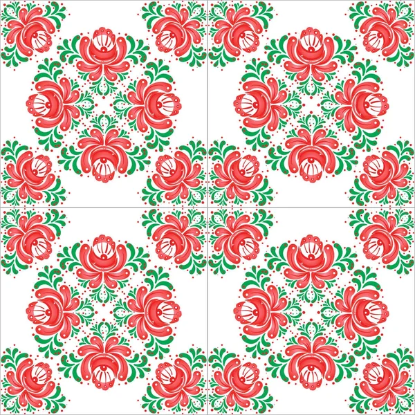 Khokhloma çiçek desenli 