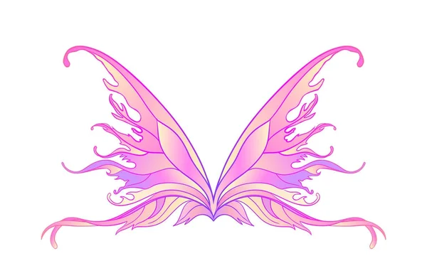 Paire d'ailes de fées magiques — Image vectorielle