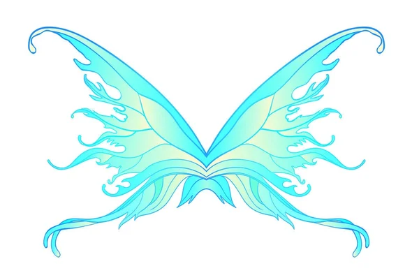 Kouzelná víla křídla — Stockový vektor