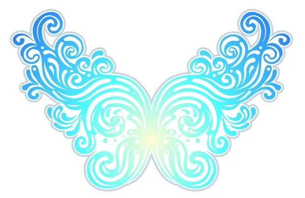 Pair of magical fairy wings — Stock Vector