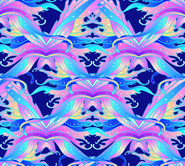 妖精の翼のシームレス パターン — ストックベクタ