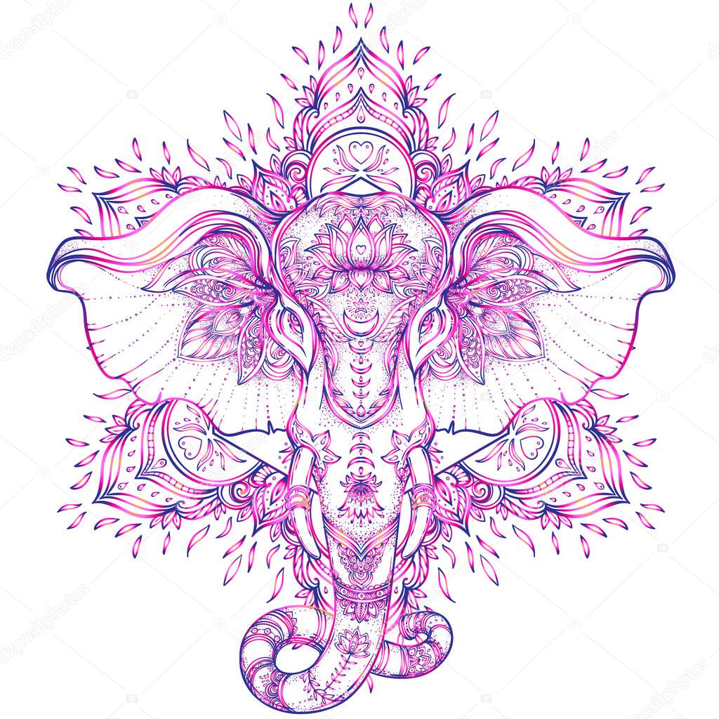 Free Free 270 Tribal Elephant Svg SVG PNG EPS DXF File