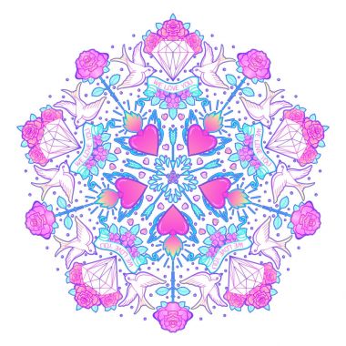 eski moda stil mandala