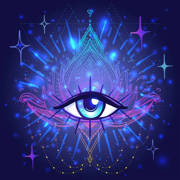 All seeing eye — Stock Vector