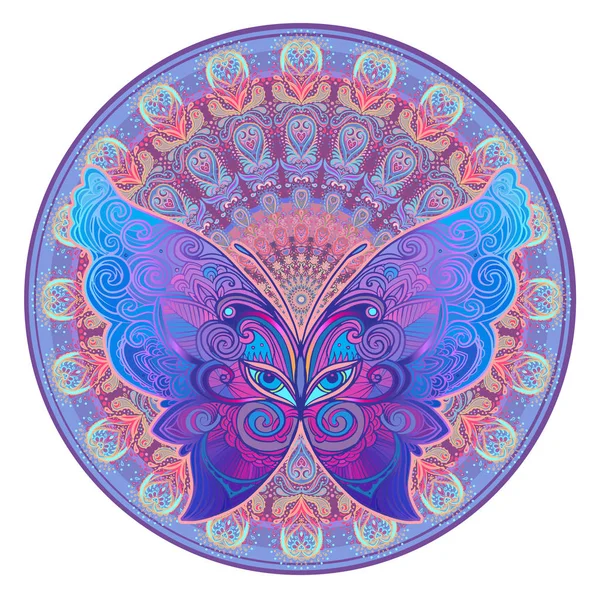 Rundes Mandala-Muster — Stockvektor