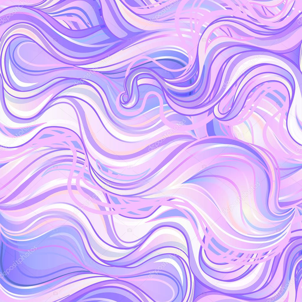 pattern with waves and clouds