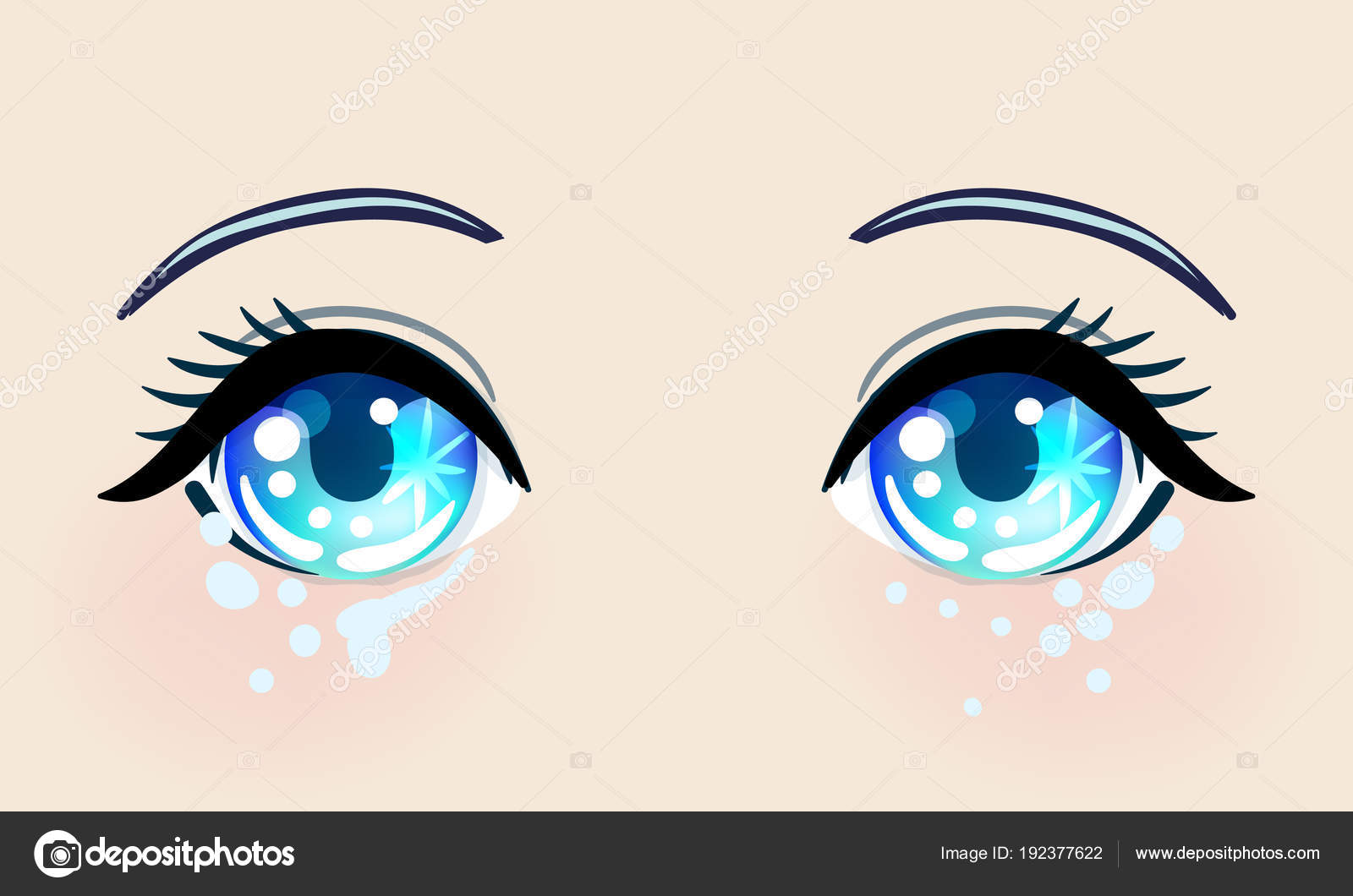 Anime adolescente com olhos fechados