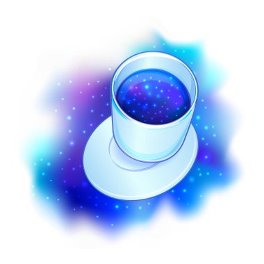 Gökada içinde ile kahve fincanı.