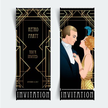 Art deco tarzında Vintage arka plan belirleme